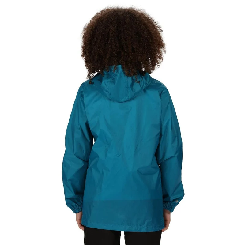 Regatta Kids Waterproof Packaway Pack It Jacket III - Teal