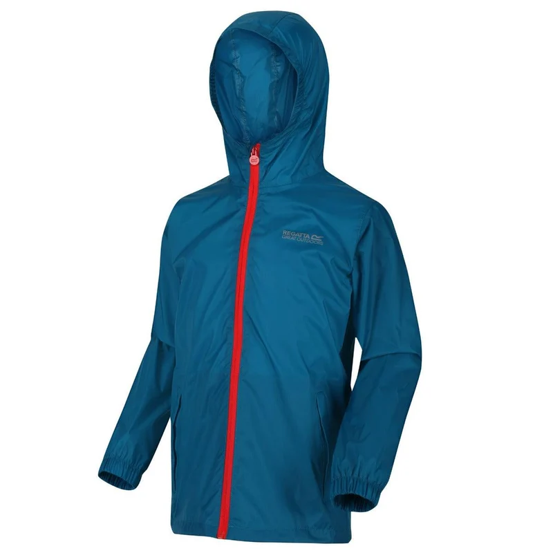 Regatta Kids Waterproof Packaway Pack It Jacket III - Teal