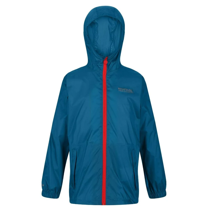 Regatta Kids Waterproof Packaway Pack It Jacket III - Teal