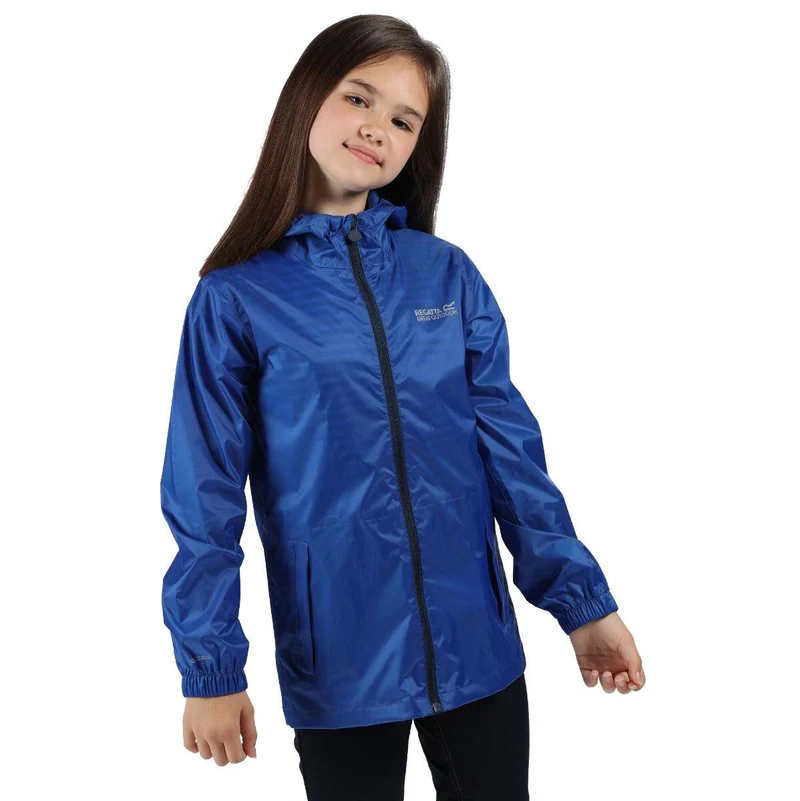 Regatta Kids Waterproof Packaway Pack It Jacket III - Nautical Blue