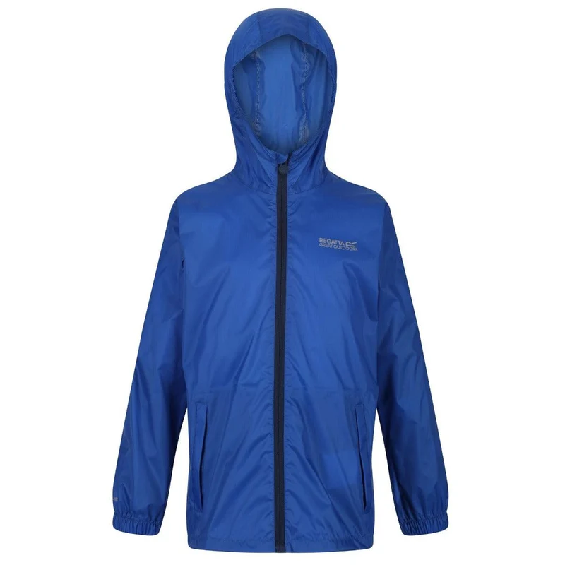 Regatta Kids Waterproof Packaway Pack It Jacket III - Nautical Blue