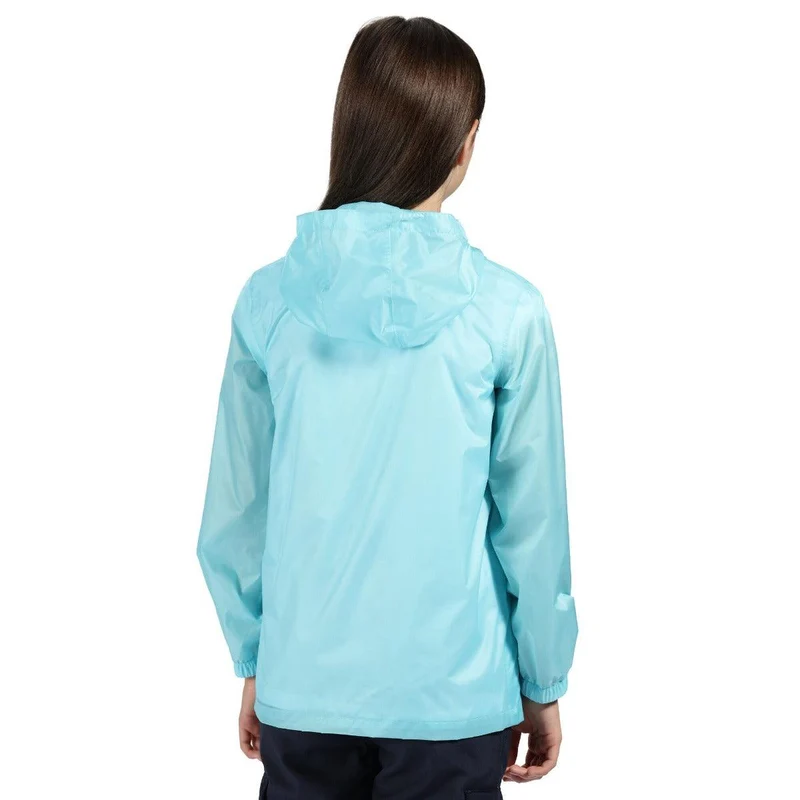 Regatta Kids Waterproof Packaway Pack It Jacket III - Aqua