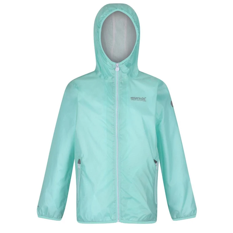 Regatta Kids Waterproof Packaway Pack It Jacket III - Aqua