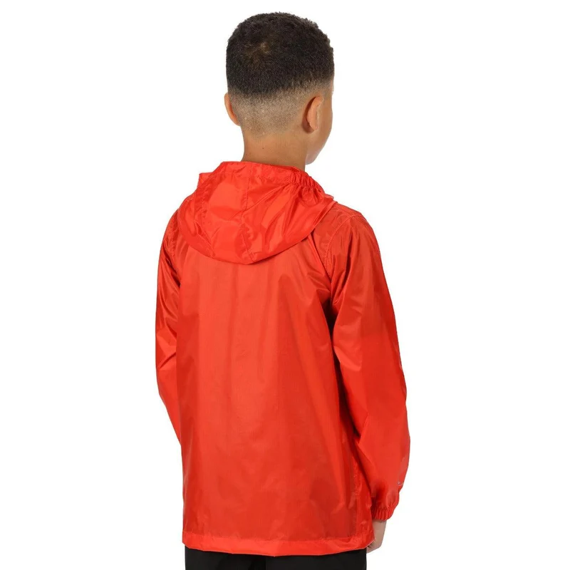 Regatta Kids Waterproof Packaway Pack It Jacket III - Amber Glow