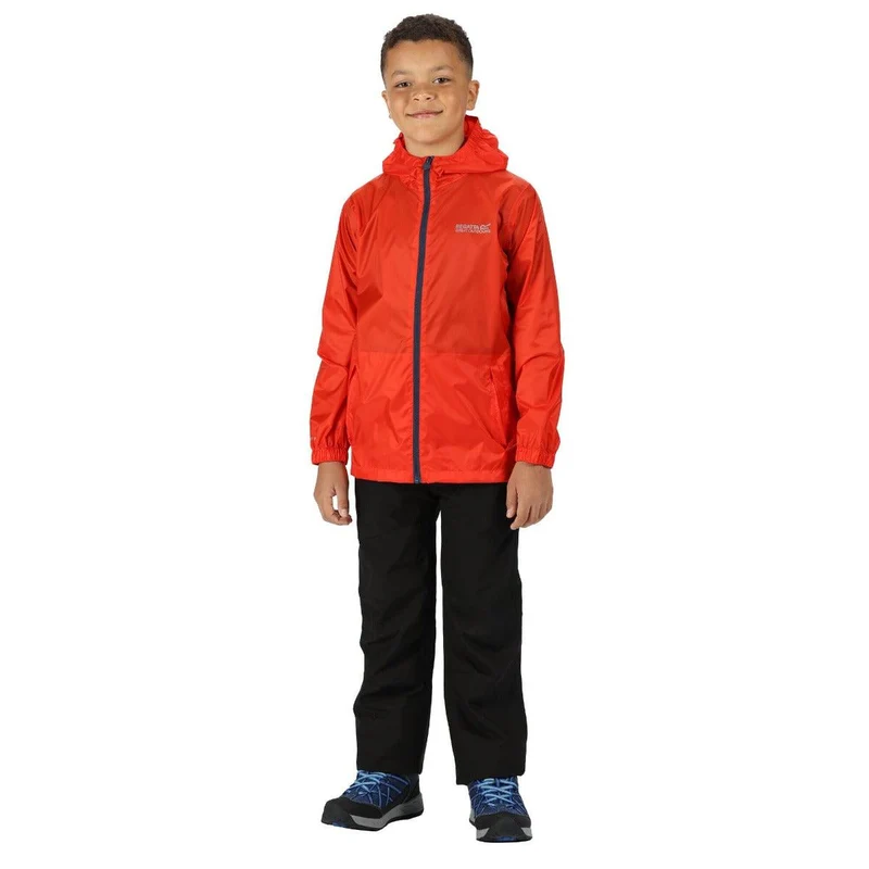 Regatta Kids Waterproof Packaway Pack It Jacket III - Amber Glow