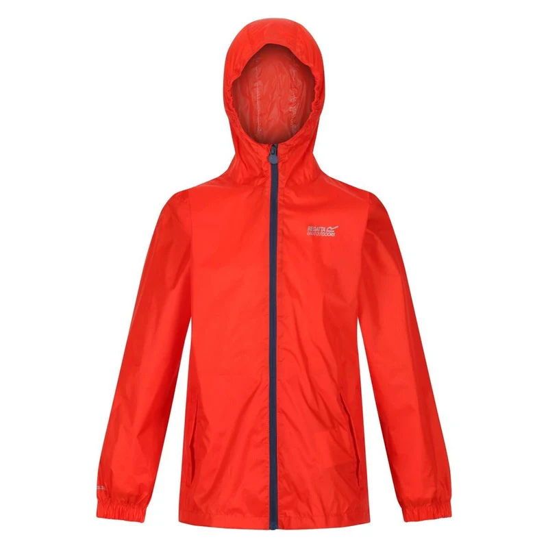 Regatta Kids Waterproof Packaway Pack It Jacket III - Amber Glow