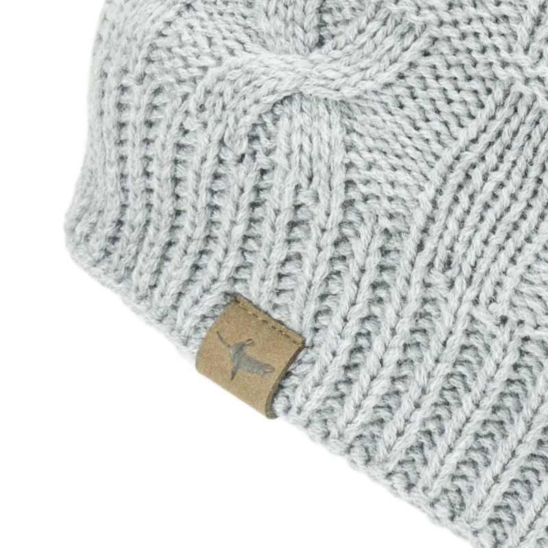 Sealskinz Waterproof Cable Knit Beanie Hat - Grey Marl