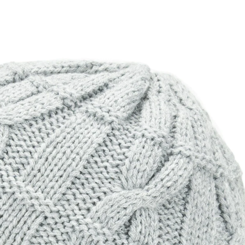Sealskinz Waterproof Cable Knit Beanie Hat - Grey Marl