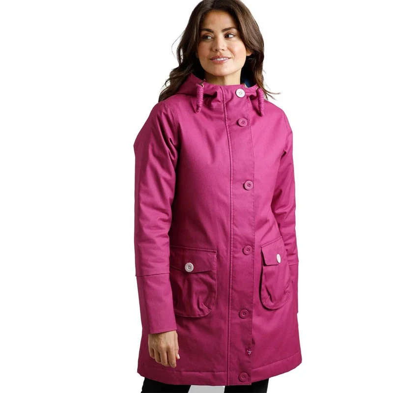 Weird Fish Women's Beatrix Waterproof Coat - Raspberry