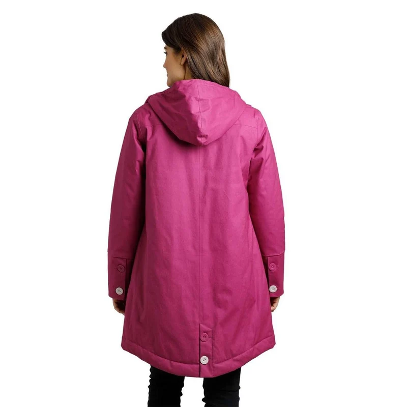 Weird Fish Women's Beatrix Waterproof Coat - Raspberry