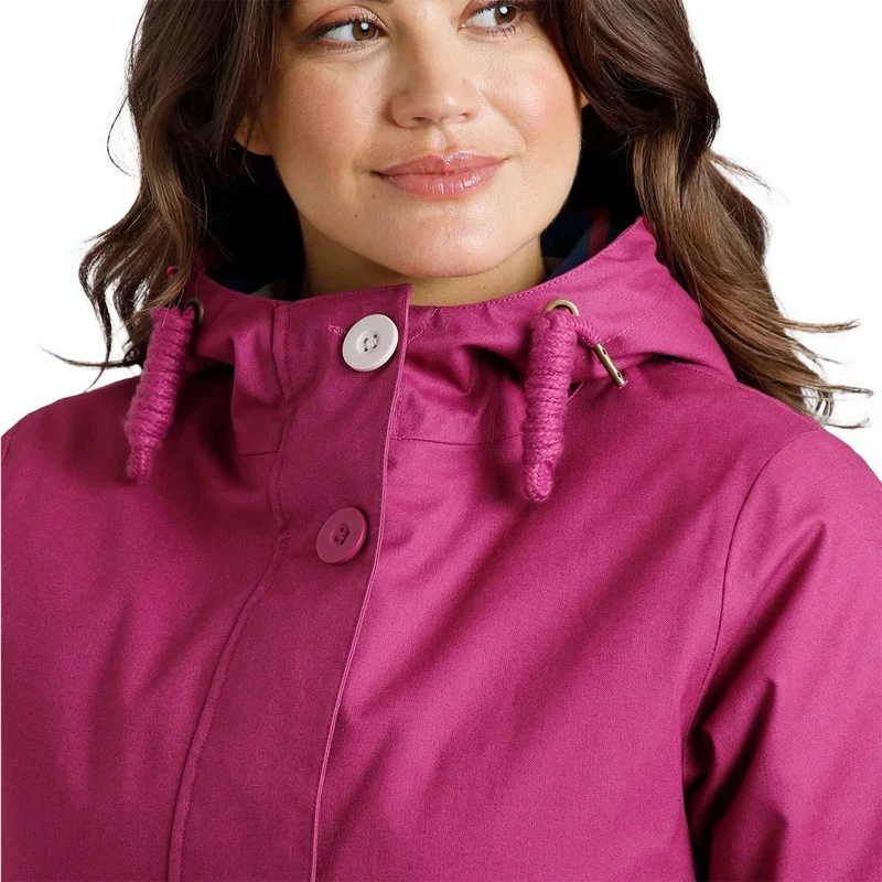 Weird Fish Women's Beatrix Waterproof Coat - Raspberry