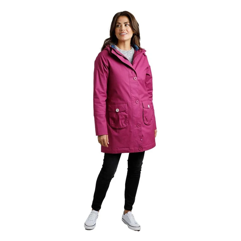 Weird Fish Women's Beatrix Waterproof Coat - Raspberry