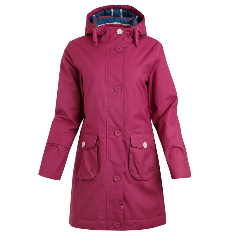 Weird Fish Women's Beatrix Waterproof Coat - Raspberry