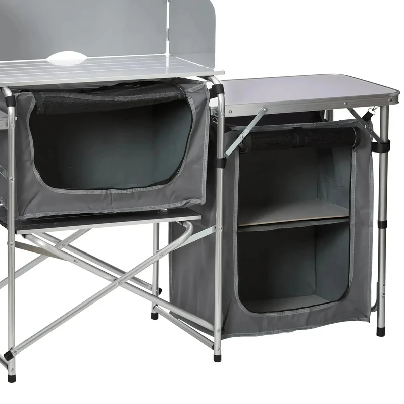 Campingtisch mit Aluminiumrahmen