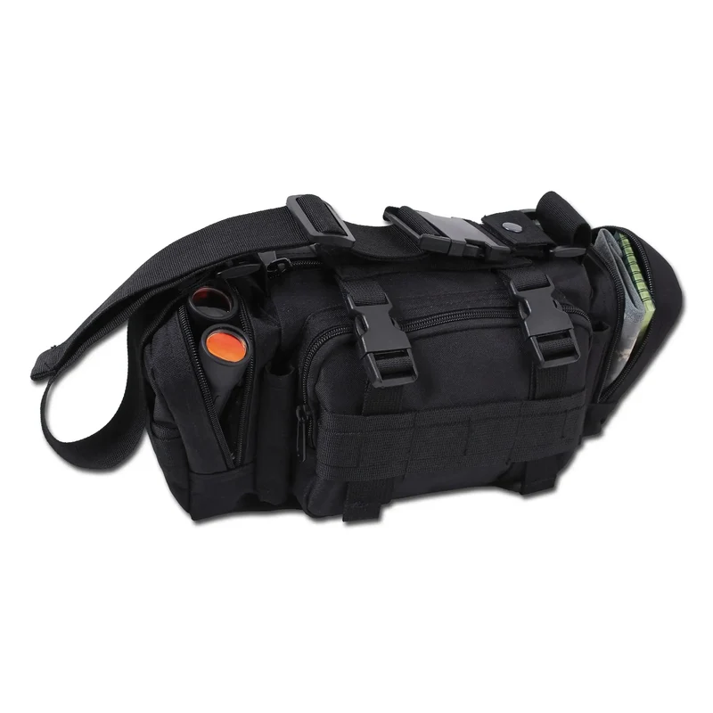 Schultertasche Tactical schwarz