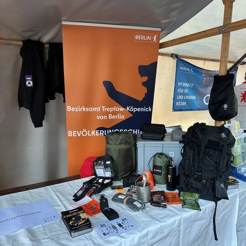 Bug Out Bag (BOB) Flucht-Rucksack 50+5L inkl. Marken-Notfallausrüstung