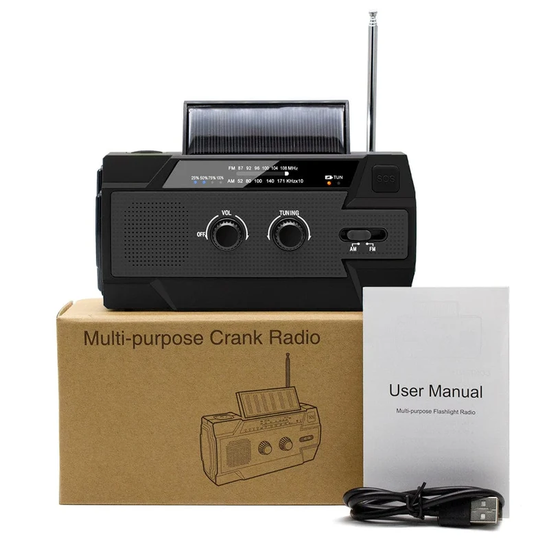 Multifunktionales SOS Outdoor- und Notfallradio