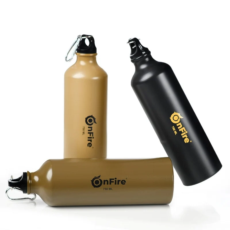 Ultraleichte Alu-Trinkflasche 750ml mit Karabinerhaken
