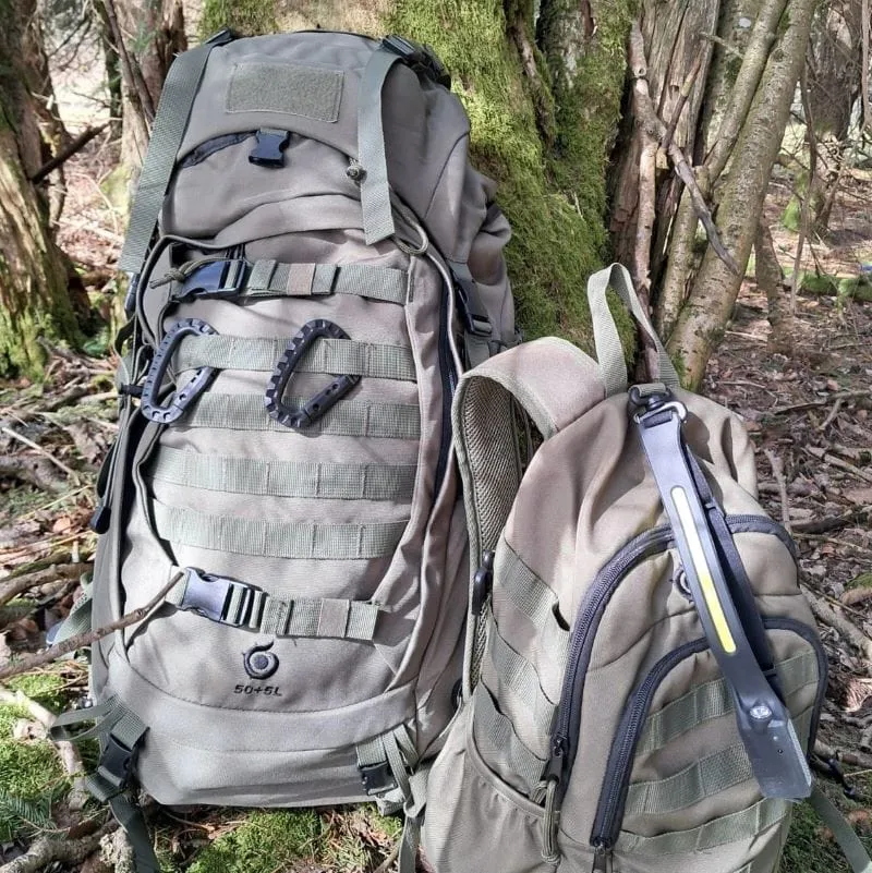 Taktischer Rucksack 50+5L plus Zubehör
