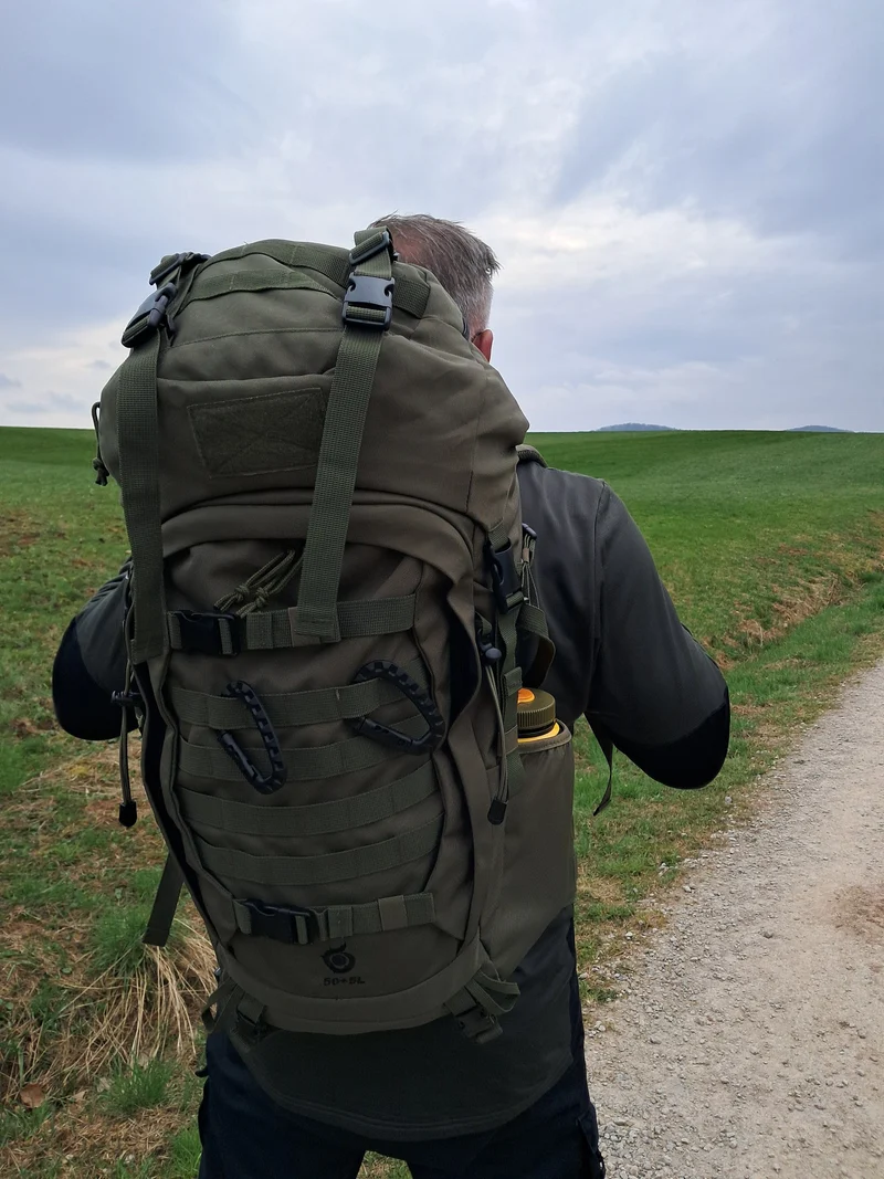 Taktischer Rucksack 50+5L plus Zubehör