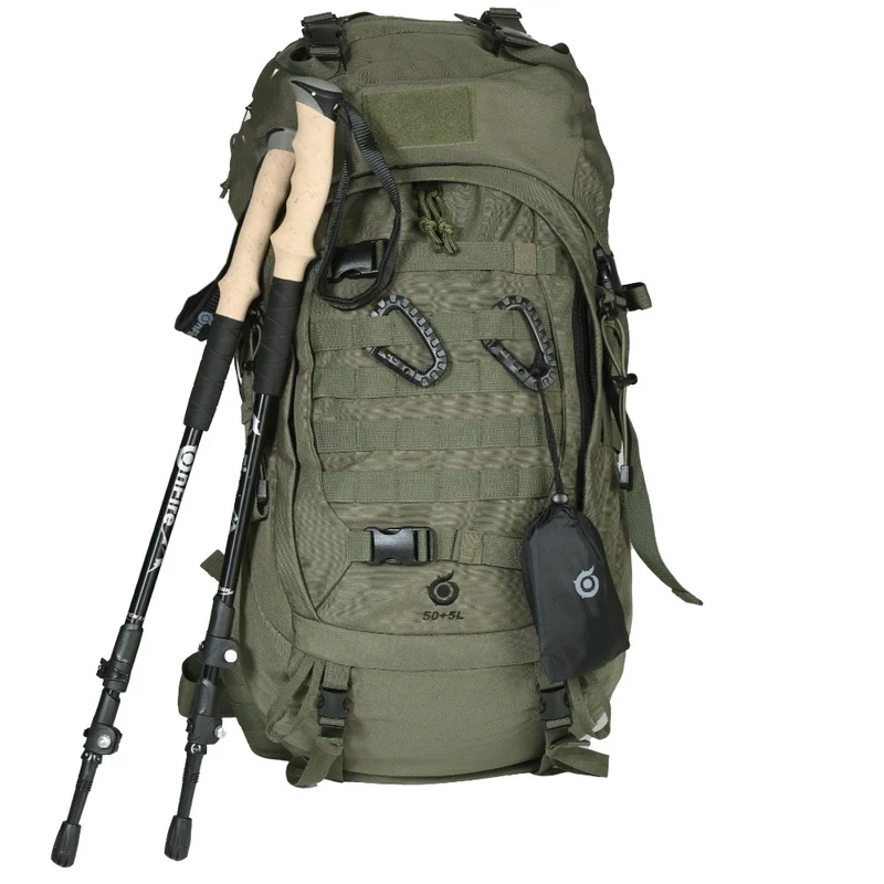 Taktischer Rucksack 50+5L plus Zubehör