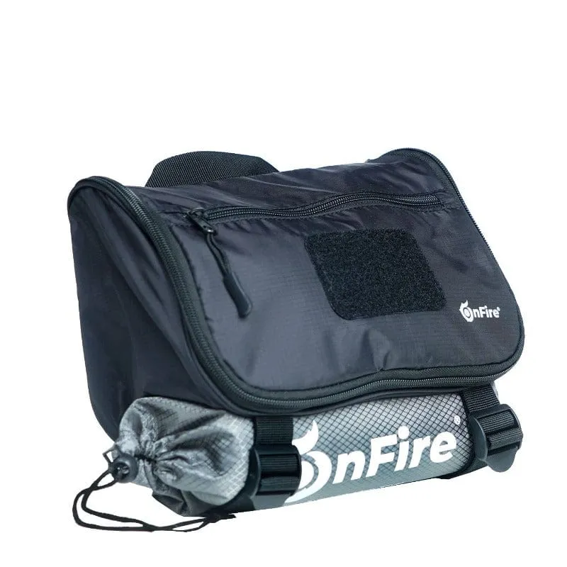 Outdoor Kulturtasche plus Spiegel und Karabinerhaken