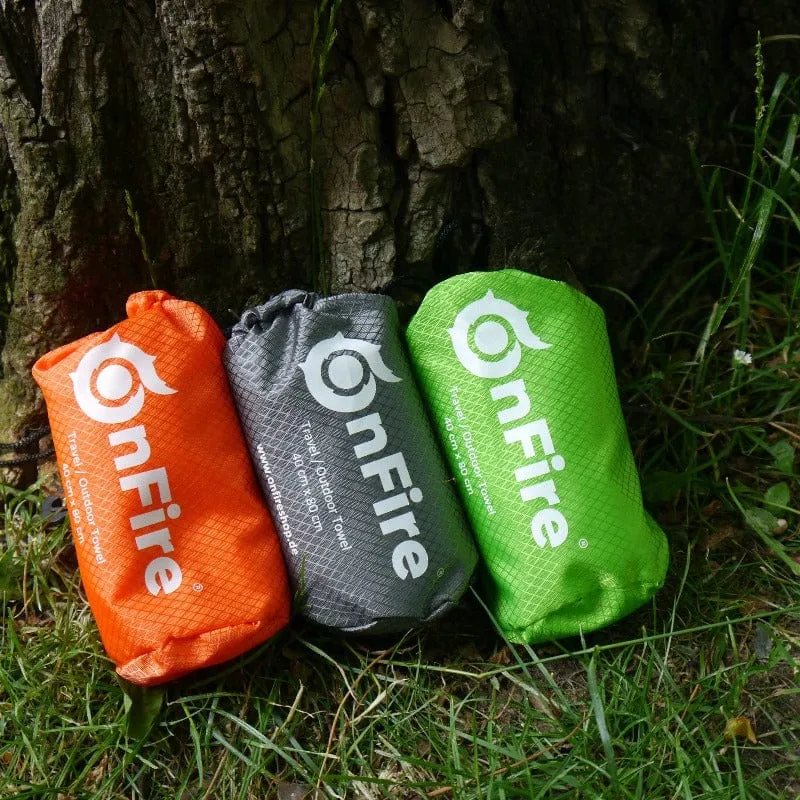Kleines Outdoor-Handtuch mit Bambus Aktivkohlefasern 40x80 cm