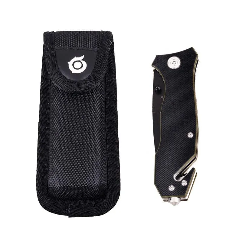 Rettungsmesser GREEN LINE mit gerader Klinge mit Holster