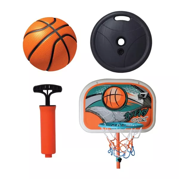 SUGIFT Height Adjustable Toy Basketball Hoop System for kids with Baskteball