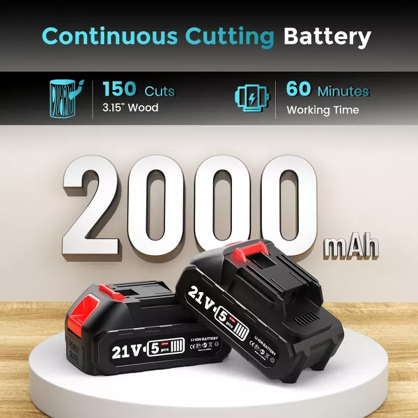 SUGIFT Mini Chainsaw Cordless 6-inch, Handheld Electric Power Chain Saw