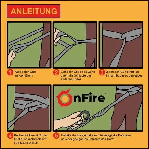 XXL-Outdoor-Hängematte für Biwak, Camping, Outdoor