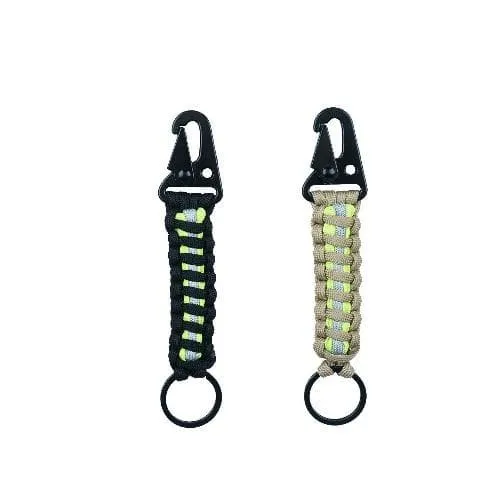 Feuerwehr Schlüsselanhänger mit Karabiner aus Paracord