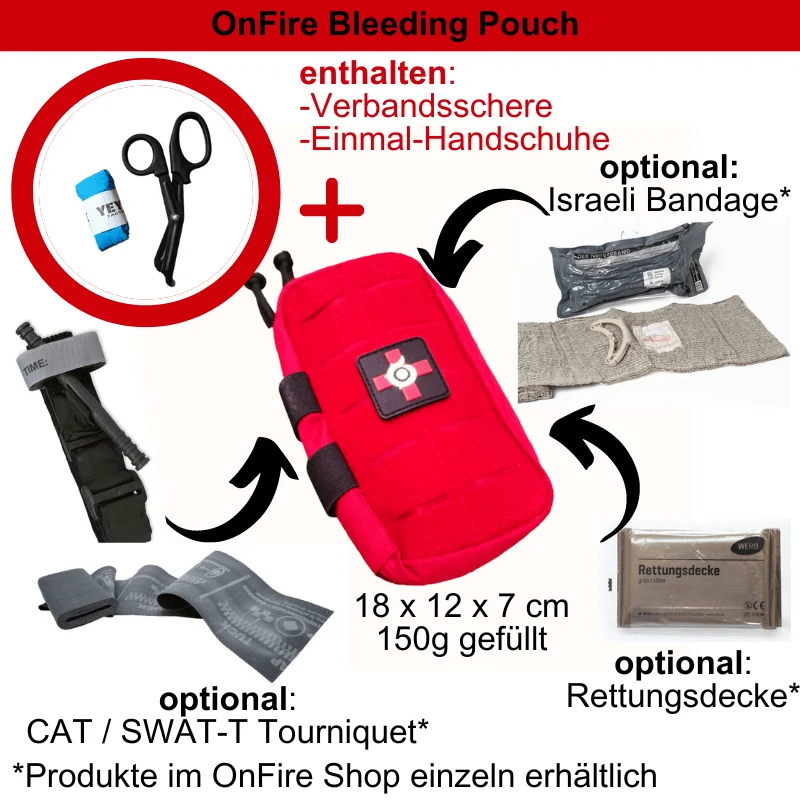 Tactical Bleeding Pouch plus Zubehör