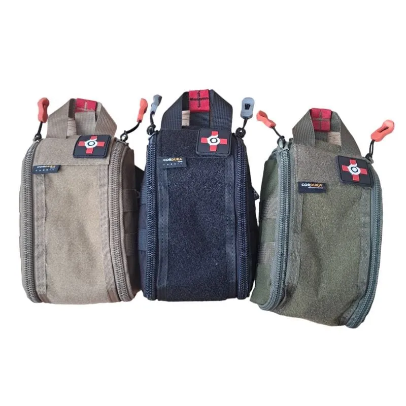 Gefüllter Cordura® Tactical IFAK plus 14 Verbandsmaterialien