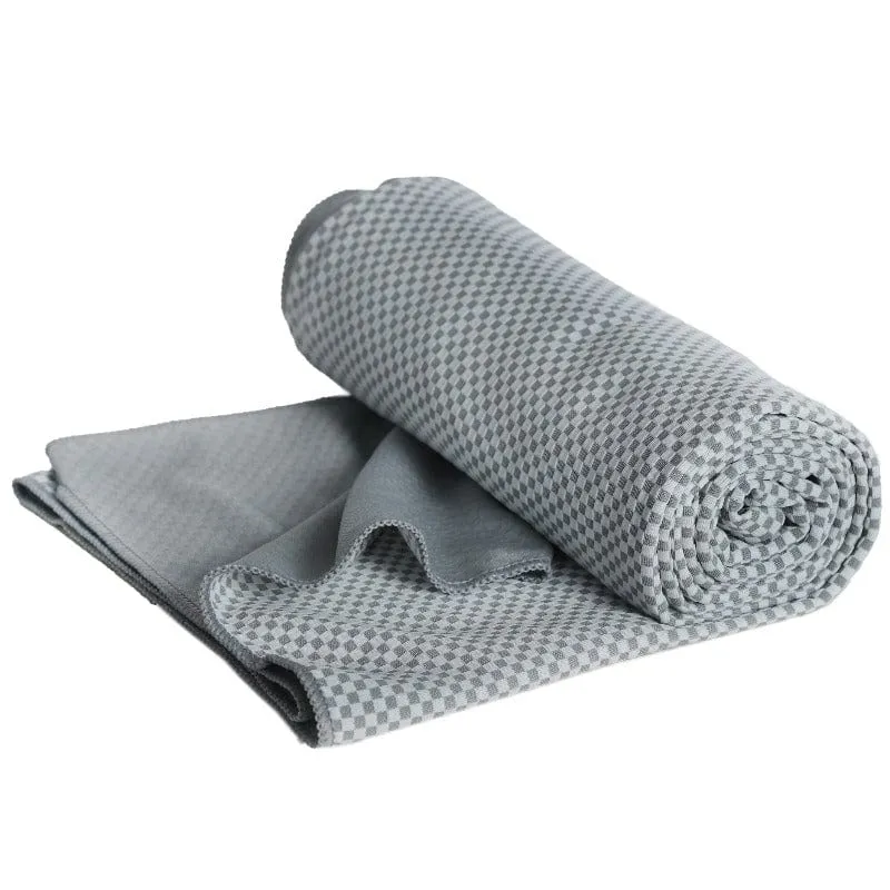 Mid Size Outdoor-Handtuch mit Bambus Aktivkohlefasern hellgrau 80x130 cm