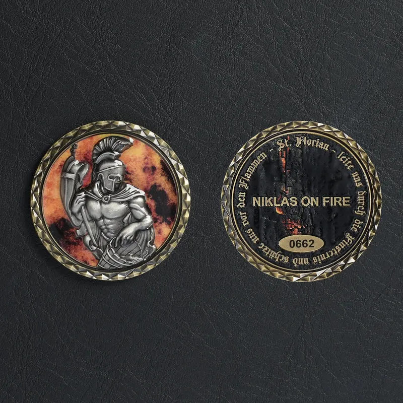 FireFighter Glücksbringer Coin NIKLAS ON FIRE Limited Edition
