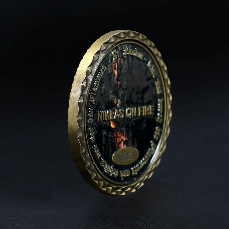 FireFighter Glücksbringer Coin NIKLAS ON FIRE Limited Edition