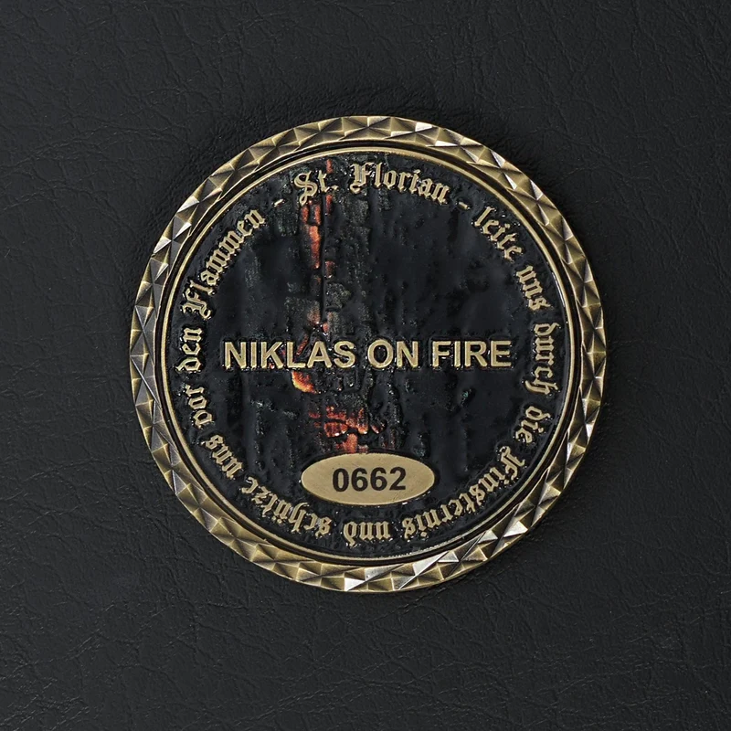 FireFighter Glücksbringer Coin NIKLAS ON FIRE Limited Edition
