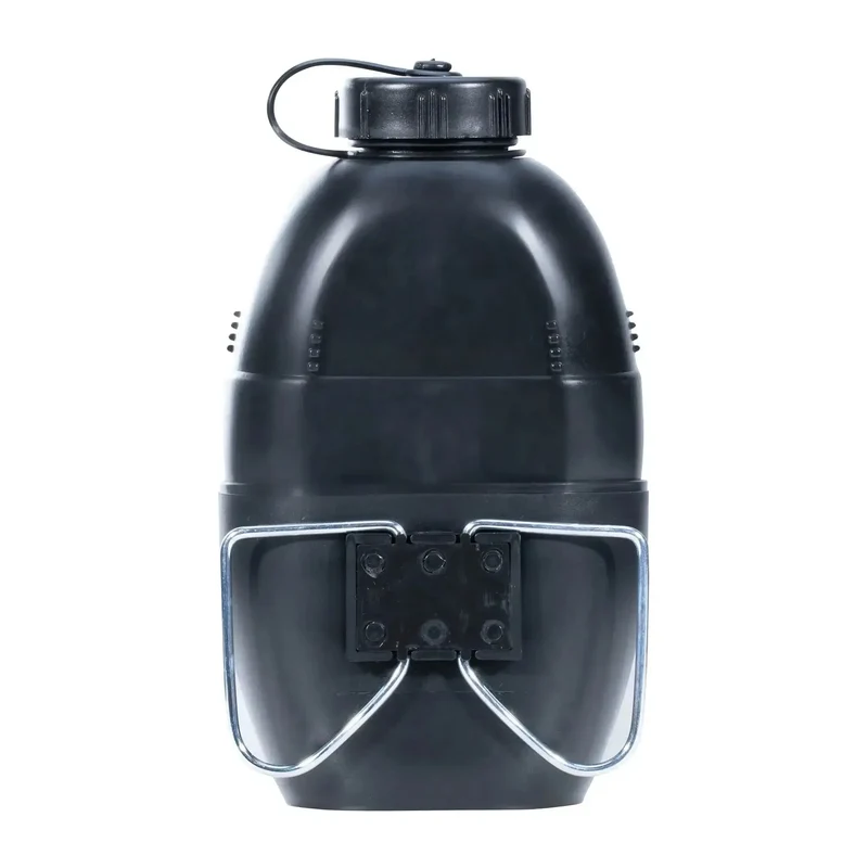 Wasserflasche mit Becher schwarz