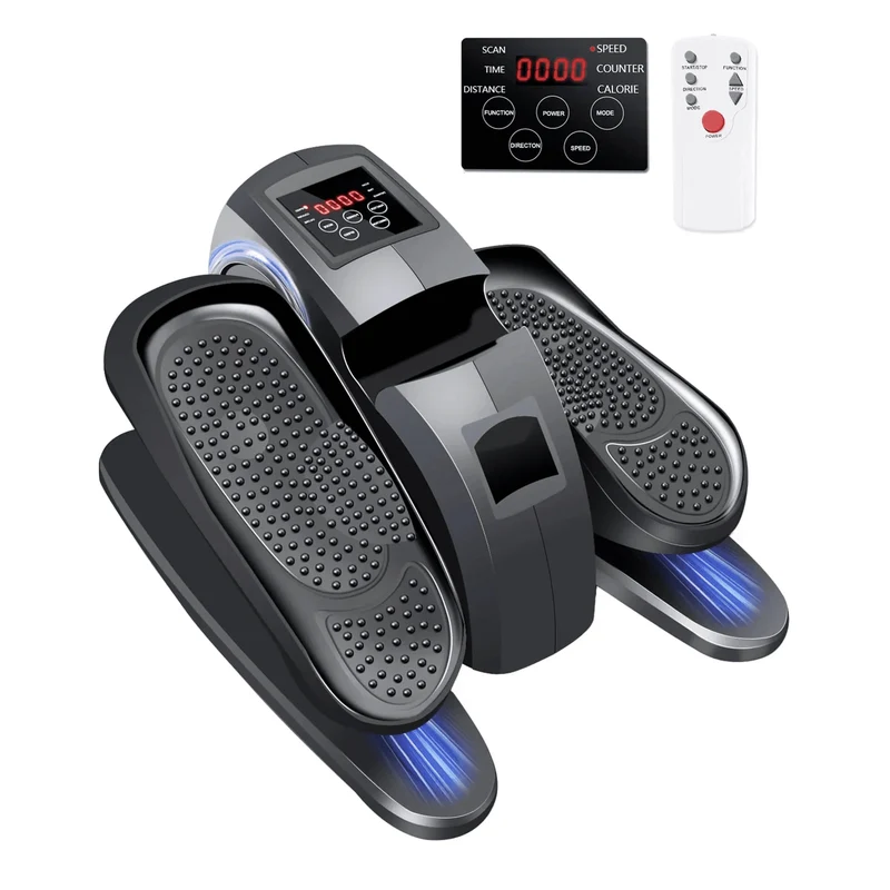 SUGIFT Under Desk Elliptical Machine, Leg Exerciser for Seniors Fuly Assembled with Remote Control