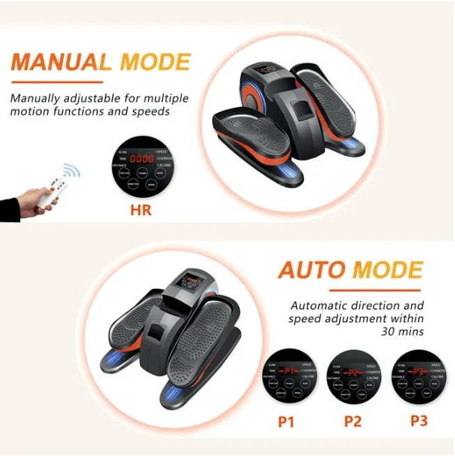 SUGIFT Under Desk Elliptical Machine, Leg Exerciser for Seniors Fuly Assembled with Remote Control