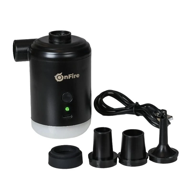 Elektrische und wiederaufladbare Luftpumpe mit LED Lampe
