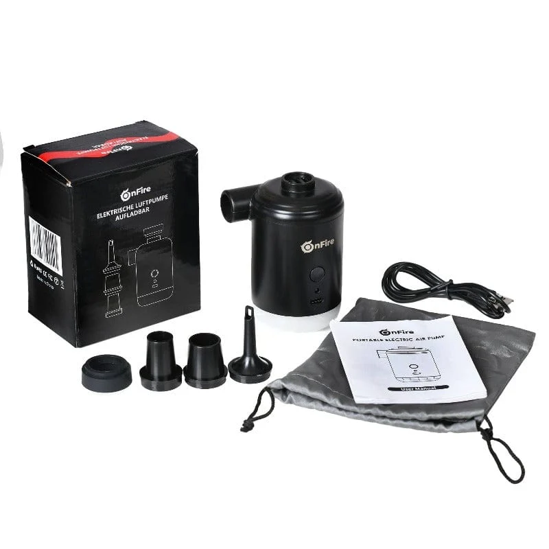 Elektrische und wiederaufladbare Luftpumpe mit LED Lampe