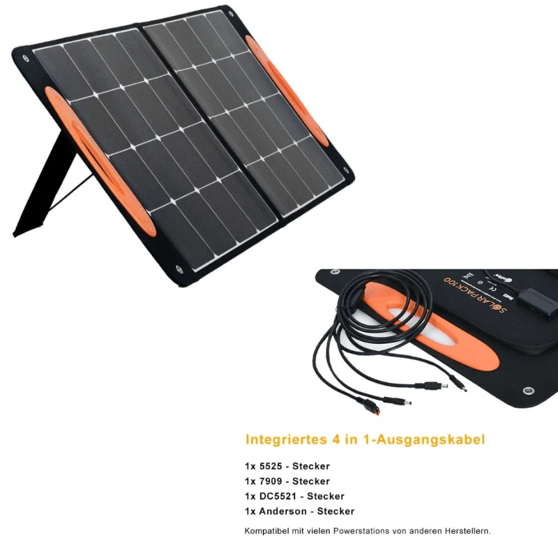 Faltbares & mobiles Solarpanel 100 Watt