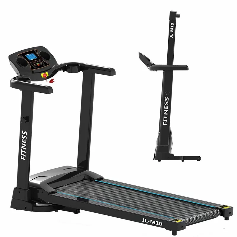 SKONYON Black 1.0HP Electric Motorised Folding Running/Walking Fitness Treadmill Machine with LED Display
