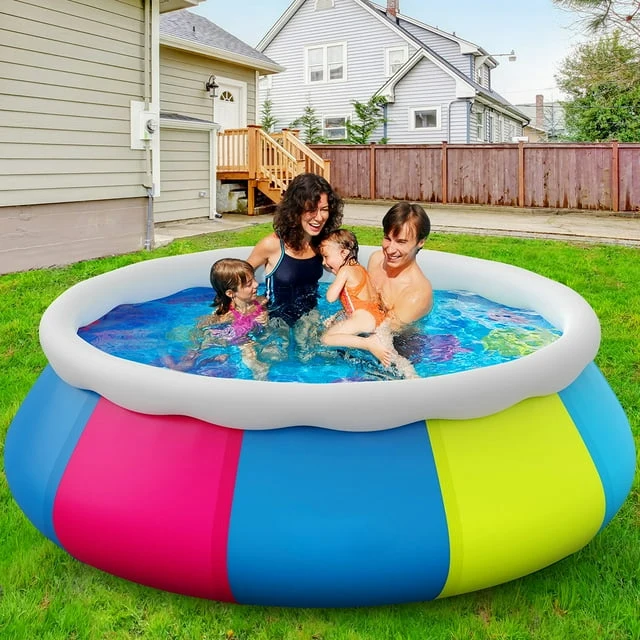 SUGIFT 10ft Inflatable Above Ground Swimming Pool for Kids Adults Family Backyard Garden