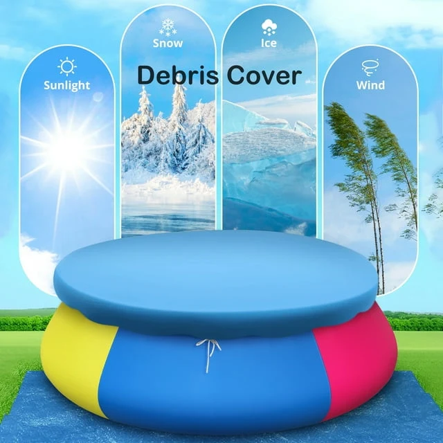 SUGIFT 10ft Inflatable Above Ground Swimming Pool for Kids Adults Family Backyard Garden