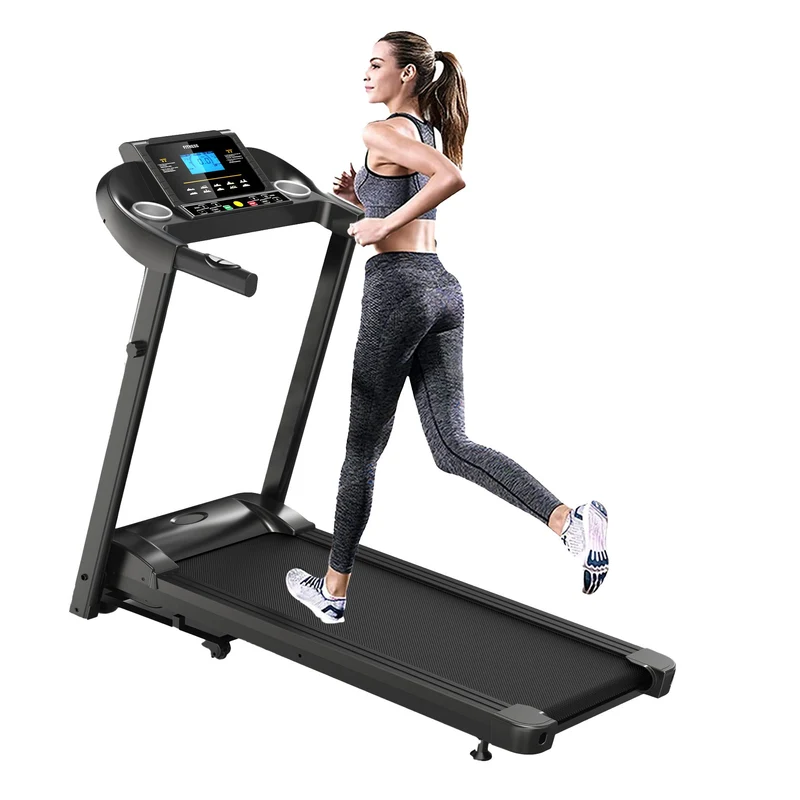 SKONYON A5 Folding Treadmill with Multi-Functional LED Display for Home Gyms