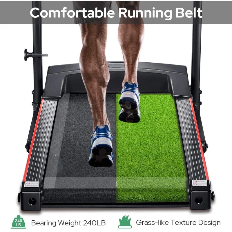 SKONYON S2 Folding Treadmill 2.0 HP with Multi-Functional LED Display for Home Gyms