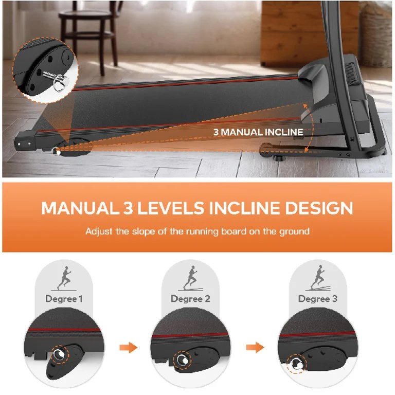 SKONYON S2 Folding Treadmill 2.0 HP with Multi-Functional LED Display for Home Gyms